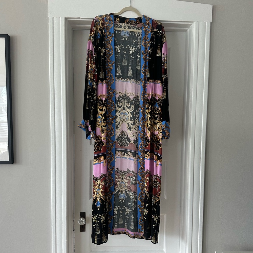Free people Let’s Dance duster/kimono. Maxi length. Excellent condition. - Picture 2 of 6
